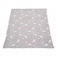 Patura fleece cu blanita, dimensiune 200×220 cm, Model Reni