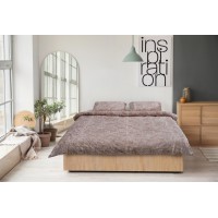 Set de pat din catifea printata, king size 220 x 200 cm, model Dust, Multicolor