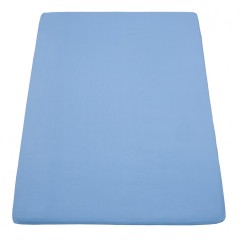 Cearceaf de pat cu elastic, dimensiune 160 x 200 cm, bumbac 100%, Albastru