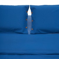 Lenjerie de pat pentru 2 persoane Heinner Home, 100% bumbac, albastru, 3 piese