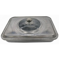 Tava cuptor  cu capac, inox, 39 X 29 X 7cm