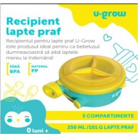 Recipient lapte praf cu 3 compartimente, 250ml, Multicolor