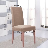 Husa elastica decorativa pentru scaun, Bej