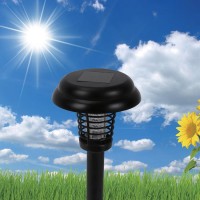Lampa Solara anti Insecte LED 2V 2 in 1 Neagra 36cm