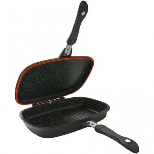 Tigaie dubla grill Schmitter, dreptunghiulara, dimensiune 36 x 25 cm