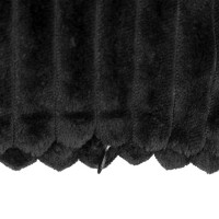 Perna decorativa  neagra catifelata cu model 55x37cm