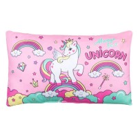Perna Decorativa pentru Copii Roz Unicorn 50x30cm