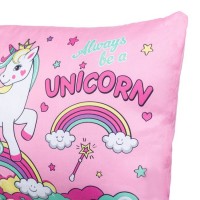 Perna Decorativa pentru Copii Roz Unicorn 50x30cm