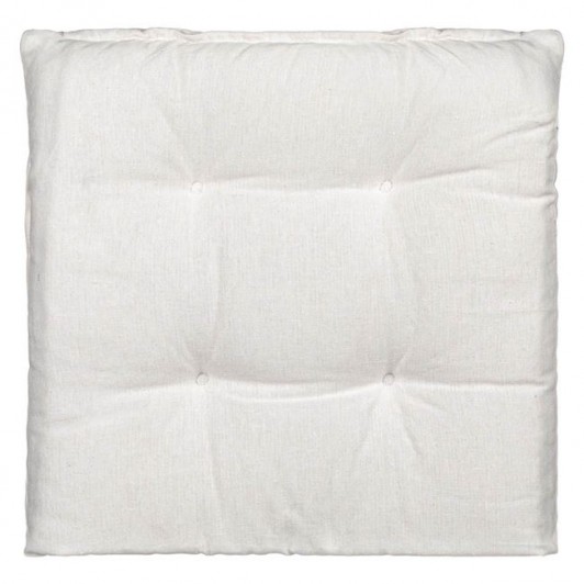 Perna pentru scaun off white, din bumbac cu doua fete 40x40cm