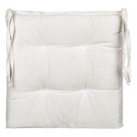 Perna pentru scaun off white, din bumbac cu doua fete 40x40cm