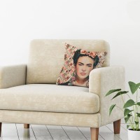 Perna de Vara Colorata cu Model Frida Kahlo 45x45cm