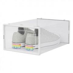 Cutie de Depozitare din Plastic Transparena cu Usa pentru Pantofi 31.5x21.5x13cm