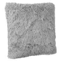 Perna Decorativa din Imitatie de Blana Shaggy Gri 51x51cm