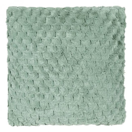 Perna Decorativa din Imitatie de Blana cu Model Balls Verde Menta 40x40cm