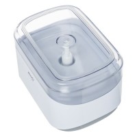 Dispenser Plastic pentru Detergent Lichid cu Suport Burete de Bucatarie & Burete 14x10x8cm