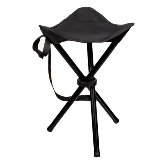 Scaun Tripod Pliabil Negru 32x32x41cm