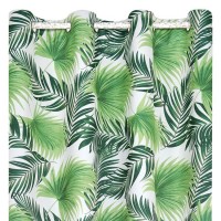 Draperie Ecru Frunze Tropicale 140x260cm, 1 buc