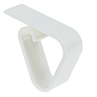 Cleme Albe din Plastic Fixare Fata de Masa - 4buc