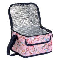 Geanta Izoterma Roz Floral Dungi 25x16x18cm - 7L