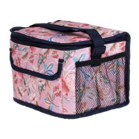 Geanta Izoterma Roz Floral Dungi 25x16x18cm - 7L