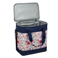 Geanta Izoterma Albastra Ecru Floral 28x18x30cm - 15l