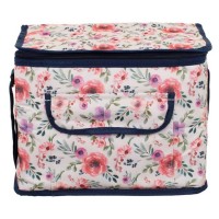 Geanta Izoterma Albastra Ecru Floral 31x24x20cm - 14L