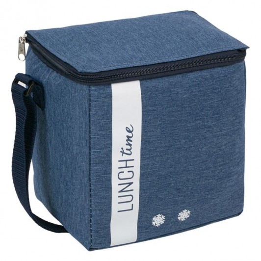 Geanta Izoterma Blue Jean cu Fermoar 19x15x20cm - 6L