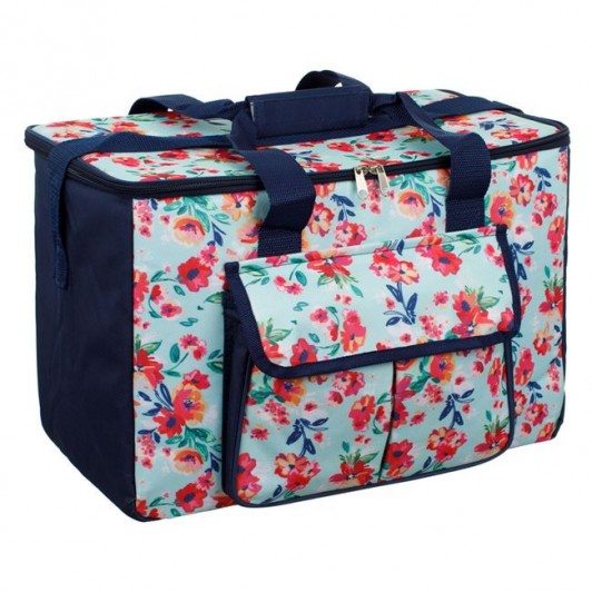 Geanta Izoterma Verde Floral 42x23x29cm - 28L