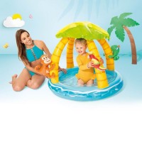 Piscina cu Copertina Palmier & Animale pentru Bebelusi Ø1.02m x 86cm