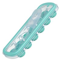 Cutie pentru Gheata cu Capac Transparent de Plastic cu 12 Compartimente