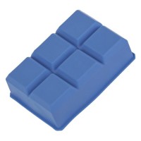 Forma din Silicon Albastru pentru 6 Cuburi de Gheata Patrate 16.5x11x4.5cm