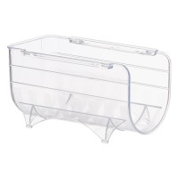 Suport Sticle Frigider de Plastic Transparent 20x10.5x11cm