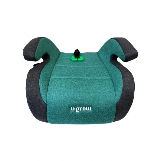 Inaltator auto cu isofix, recomandat pentru grupa 3, 22-36 kg, 125-150 cm, verde/gri