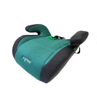 Inaltator auto cu isofix, recomandat pentru grupa 3, 22-36 kg, 125-150 cm, verde/gri