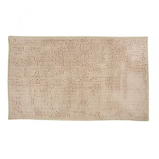 Covoras de Baie Ecru Reliefat cu Microfibre 75x45cm