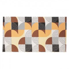 Covoras Anti Alunecare pentru Baie Maro Portocalii Tiles 39x70 cm