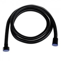 Furtun Spiralat pentru Dus din Otel Negru 1/2" - 1.5m