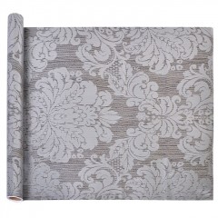 Autocolant Mobila din Plastic Damask Gri Argintiu Rola 200x45cm