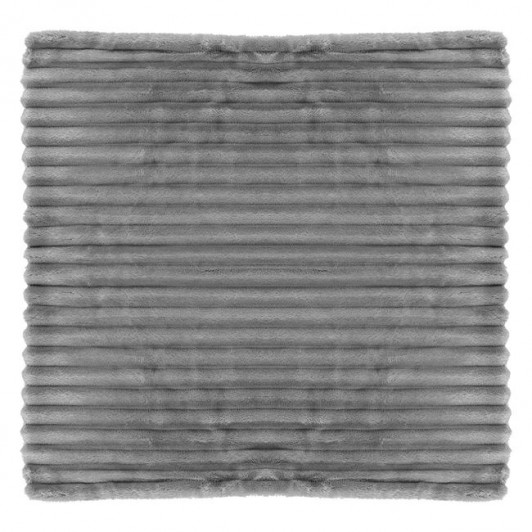 Fata de Perna Decorativa de Iarna Flannel Gri 45x45cm