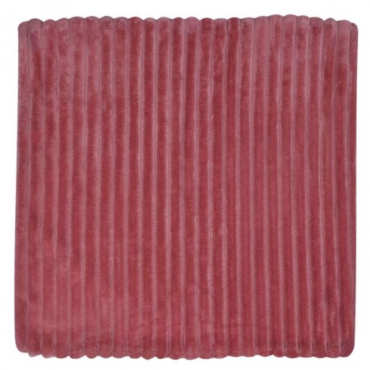 Fata de Perna Decorativa de Iarna Flannel Powder Pink 45x45cm