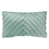 Perna Decorativa de Iarna din Catifea Menta Catifea Design Reliefat 50x30cm