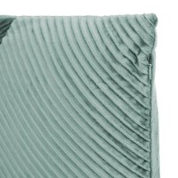 Perna Decorativa de Iarna Velvet Verde cu Dungi 45x45cm