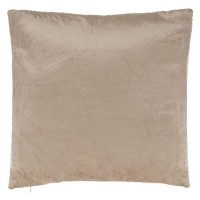 Perna Decorativa Taupe Velvet cu Dungi Reliefate 45x45cm