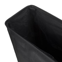 Cos de Rufe Textil Negru cu Roti LAUNDRY 40x20x58cm - 42L