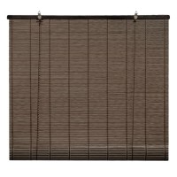 Jaluzea din Bambus Maro Inchis pentru Fereastra 90x180cm