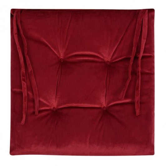 Perna Scaun Decorativa de Iarna Bordo Velvet 38x38cm