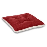 Perna Scaun Decorativa Bordo Velvet Capitonata Alba Sherpa 38x38cm