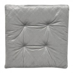 Perna Scaun Decorativa de Iarna Velvet Gri Matlasata Alba Sherpa 40x40cm