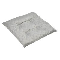 Perna Scaun Decorativa de Iarna Velvet Gri Matlasata Alba Sherpa 40x40cm