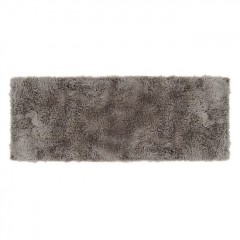 Covoras Decorativ din Imitatie de Blana Taupe Shaggy pentru Hol 160x60cm